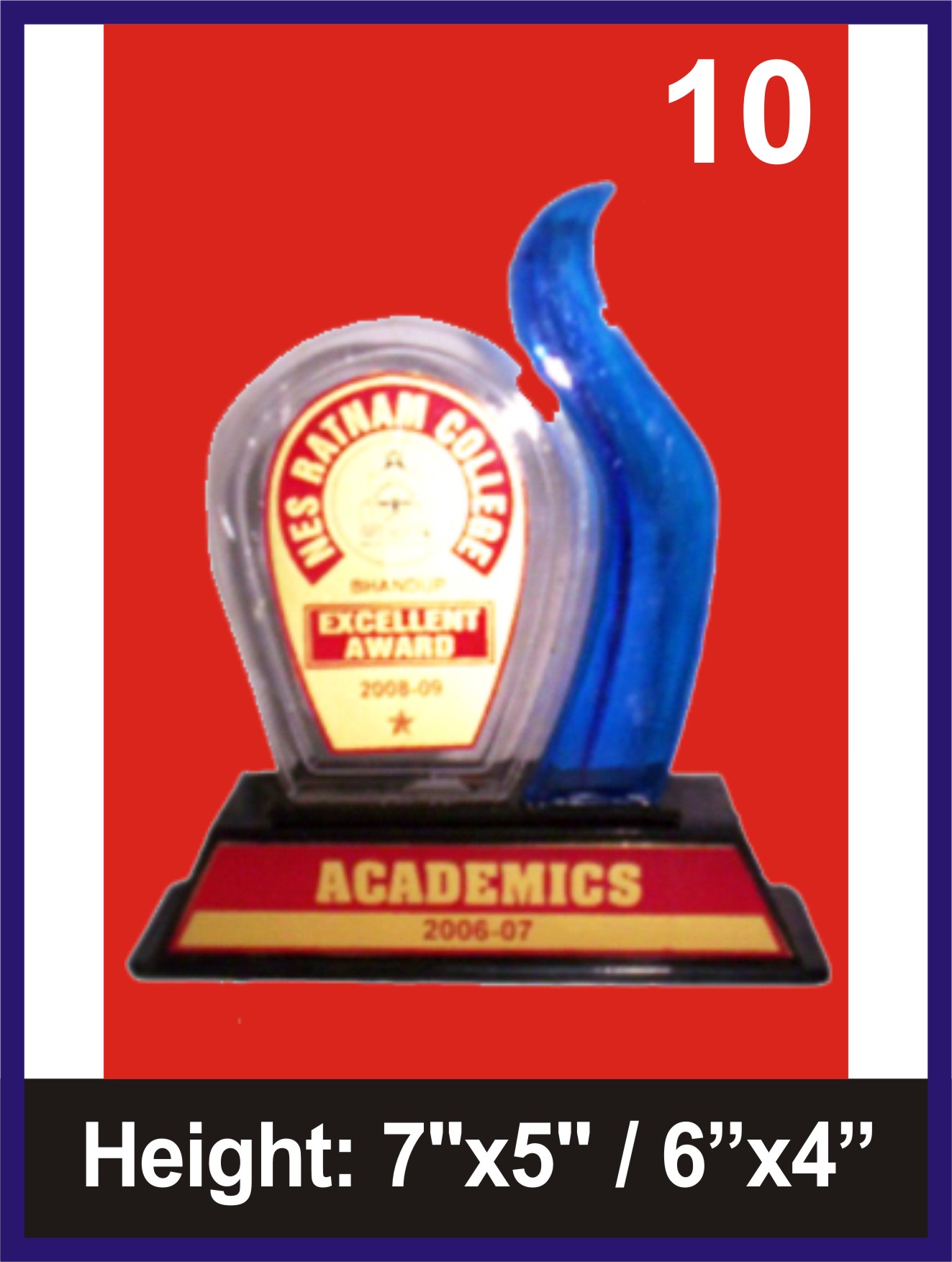 Manufacturers of ACRYLIC TROPHIES in Mumbai